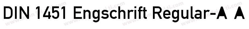 DIN 1451 Engschrift Regular字体转换